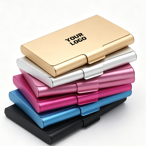 Tarjetero de Aluminio Personalizado con Logotipo, Porta Tarjetas de Crédito para Oficina de Abogados, Regalo Promocional Empresarial, Porta Tarjetas con Logotipo Personalizado - Product Image 1