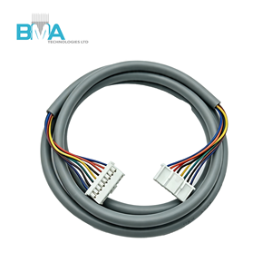 JST PH 2.0mm Pitch 8-pins draadkabelboom 460mm UL2464 26AWG 8-aderig grijze mantelkabel met 5mm verzinkte uiteinden voor PCB - Product Image 1