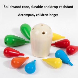 Montessori Early Education Wooden Cactus Tree Building Blocks Assembly <b>Educational</b> <b>Toy</b> for Children 4-6 Years Color Box - Product Image 4