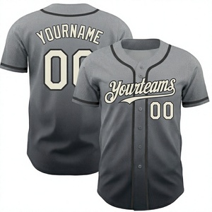 Camiseta de Béisbol OEM para Hombre, Camisa con Botones, Manga Corta, Uniforme Deportivo de Softbol y Hip Hop, Camisetas de Béisbol Personalizadas, Camiseta Lisa - Product Image 1