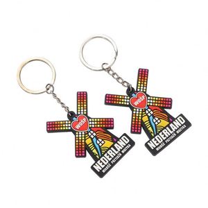 Custom 2D 3D PVC Soft Rubber Keychain Cute Cartoon <b>Anime</b> Silicone <b>Keychains</b> With Brand Logo Luggage Tag Keyrings - Product Image 4