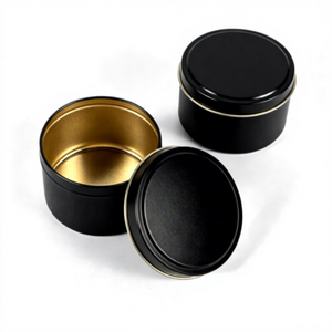 Vente en gros de boîtes de conserve pour bougies personnalisées écologiques, recyclables, avec revêtement non toxique, sans soudure, 4 oz, en métal, pour bougies à la cire de soja - Product Image 3