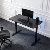 Bureau de jeu électrique extensible ergonomique et durable PRORIALS en fer, moderne, pour la maison/le bureau, pour ordinateur/PC