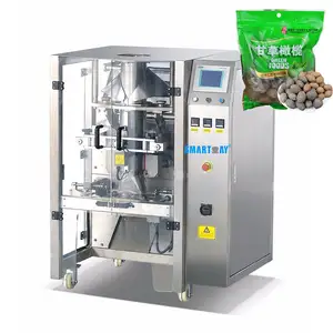 Bestverkopende Verticale Kopra Jujube Verpakkingsmachine Met Olijf Plastic Zak Maken Machine Doypack Doppen Sluitmachine