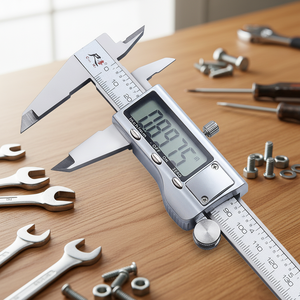 Calibrador <span class=keywords><strong>Digital</strong></span> de 150 mm (<span class=keywords><strong>6</strong></span>\") con Alta Calidad, Precisión de +/-0.01 mm, Garantía de 3 Años, Fabricado en Acero al Carbono - Product Image 1