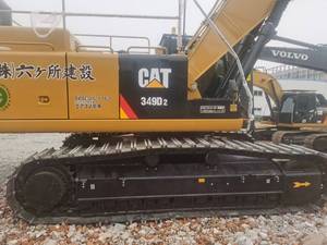 รถขุด CAT349D2 มือสอง ได้รับการรับรองมาตรฐาน CE น้ำหนัก 50 ตัน ระบบไฮดรอลิก แบบตีนตะขาบ ปั๊ม Caterpillar เครื่องยนต์ Cummins เกียร์จากญี่ปุ่น สำหรับงานก่อสร้าง - Product Image 3