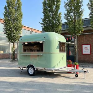Remorque mobile pour café et glaces, avec cuisine complète, construction en aluminium et fibre de verre, pour utilisation en restauration rapide - Product Image 2