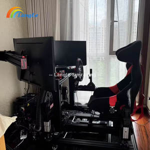 Simulateur de sport d'intérieur dynamique GT7 AC SC, cockpit de simulation de course automobile en aluminium, accessoire, six axes, force G, <span class=keywords><strong>moteur</strong></span> à cylindre 6 DOF - Product Image 1