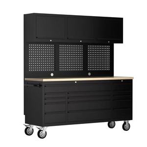Gabinete de Herramientas de Acero Inoxidable 430 de Alta Resistencia para Taller, Banco de Trabajo Ignífugo Antideformación con Cajón de Almacenamiento - Product Image 1