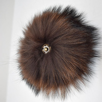 MWFur Street Fashion Fashion Fourrure de raton laveur Pom pom Boules de fourrure pour chapeau Boules de poils de raton laveur pour sacs Charms