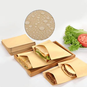 เบอร์เกอร์คิงบรรจุถุงกระดาษคราฟท์สําหรับถุงขายของชําอาหารพิมพ์บรรจุภัณฑ์เบอร์เกอร์ถุงกระดาษแว็กซ์เบอร์เกอร์ - Product Image 1