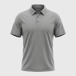 Polo en tricot uni pour homme, manches courtes, respirant, séchage rapide, décontracté, pour le golf, logo personnalisé - Product Image 3