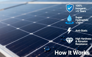 Жидкое антибликовое покрытие <span class=keywords><strong>Re</strong></span>-YINCAI (AR) с чистотой 99,99%, промышленного класса, гидрофильное, угол <10°, низкий коэффициент преломления для - Product Image 6