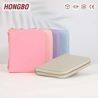 Hongbo dompet Binder A7, dompet Binder kulit Pebble berwarna 13 siap kirim dengan tas pengisi tunai dan daun Fly tersedia