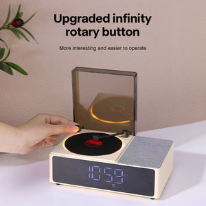 Vintage Phonograph <b>Record</b> Portable CD <b>Players</b> Desktop Alarm <b>Mini</b> <b>Record</b> <b>Player</b> Speaker - Product Image 2