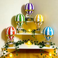 Modèle de montgolfière vintage en métal, ornement de bureau, cadeau décoratif pour la maison et le bureau, vente en gros personnalisée pour les hôtels