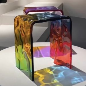 Fabricante entrega directa color Lucite acrílico mesa auxiliar para sala de estar - Product Image 5