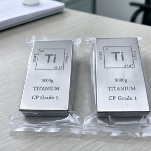 Barra de Titanio de 5000g, Grado CP 1, Rectangular, Lingote de Metal Pulido con Acabado Arenado para Colección y Exhibición - Product Image 3