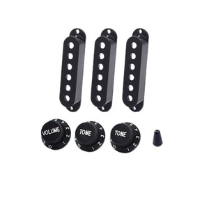 Penutup Pickup 48 50 52MM SSS Tombol 1 Volume 2 Tone untuk Aksesori gitar elektrik plastik ujung sakelar gitar gaya ST - Product Image 1