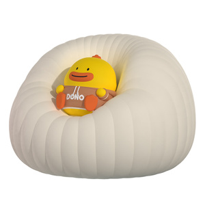 ICARER FAMILY Happy Duckling Night Light Lámpara LED decorativa <span class=keywords><strong>de</strong></span> silicona para uso en dormitorio <span class=keywords><strong>de</strong></span> niños - Product Image 1
