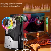 Anneau lumineux et bande lumineuse TGZ Pro avec fonction de capture sonore, lumières RGB pour console Slim (plastique)