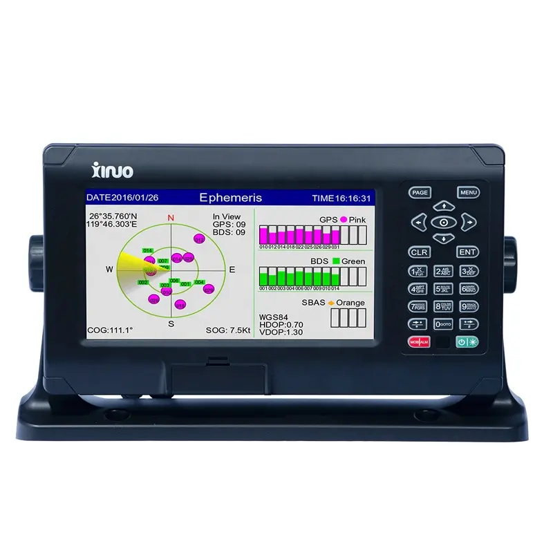 شاشة مارين زينونو XF-808 8" CE IMO NMEA0183 AIS بشاشة عرض LCD مخطط ومخطط GPS صغير