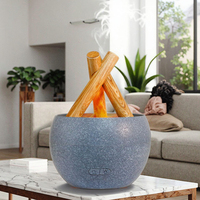 2025 Mini USB Électrique 100ml Aromathérapie Huile Essentielle Diffuseur Cool Mist Fire Flame Humidificateur