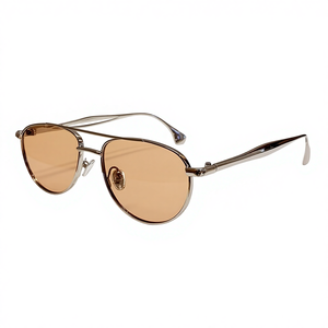 98154 ファッションレトロクラシックラウンドメタルスチームパンクサングラスカスタムロゴUV400シェードサングラス女性男性用<span class=keywords><strong>2026</strong></span> - Product Image 2