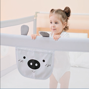Rails <span class=keywords><strong>de</strong></span> <span class=keywords><strong>lit</strong></span> réglables pour adultes/enfants certifiés CE personnalisés FactoryDirect avec cadre en acier épaissi et tissu Oxford écologique - Product Image 4