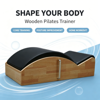 MJD M501A Correcteur de colonne vertébrale de haute qualité, ensemble de cinq pièces, équipement de gym pour Pilates, en chêne, pour le yoga et l'entraînement personnel