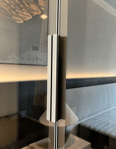 <span class=keywords><strong>Armario</strong></span> de Diseño Italiano de Alta Gama, Minimalista, con Marco Ultrafino y Puerta de Cristal Negro/Cuarto de Vestir - Product Image 6