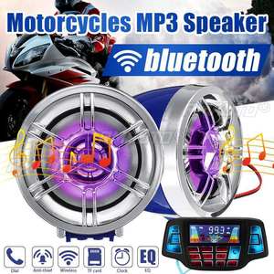 Système audio pour moto, haut-parleurs stéréo, radio FM, lecteur MP3, alarme avec télécommande pour scooter, ATV - Product Image 1