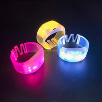 Pulsera Ajustable con Logotipo Personalizado, DMX, NFC, RFID, Recargable Tipo-C, Control de Señal RF 2.4G/433MHz, LED RGB