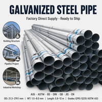 Tuyau en acier galvanisé sans soudure de haute qualité, tube en acier galvanisé à chaud Q235B 20 #   A106 A53 API5L 1/2-16 pouces Sch40 6m