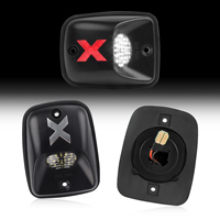 Ensemble de feux d'immatriculation arrière LED style X argentés pour Toyota Tacoma 1995-2004, lot de 2 pièces