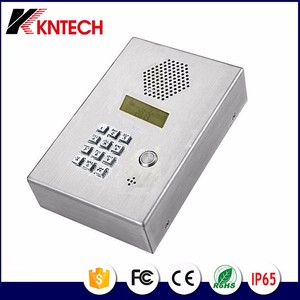 Màn hình LCD treo tường điện thoại rảnh tay lạnh cuộn thép IP/Analog phòng thí nghiệm bệnh viện sử dụng phòng sạch intercom điện thoại có dây - Product Image 2