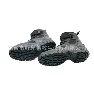 Water Rescue <b>Boots</b> Rubber Closed Toe Anti Slip <b>Mesh</b> Lining Unisex Lightweight Emergency Protection <b>Boots</b> - Product Image 1