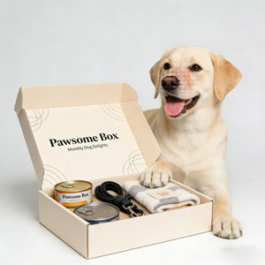 Boîte d'abonnement mensuelle pour animaux de compagnie avec logo personnalisé, pour friandises, jouets et accessoires haut de gamme pour toutes les races. - Product Image 2