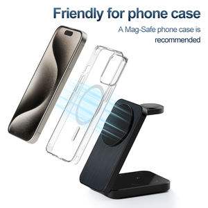 Soporte de cargador inalámbrico plegable 3 en 1 más popular Soporte de cargador magnético de potencia de salida de 10W para <span class=keywords><strong>iPhone</strong></span> 15 Banks Display Racks - Product Image 5