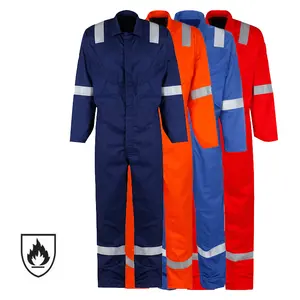 Hot Sale NFPA 2112 EN 11612 Kleidung Mechaniker Custom Herren Sicherheits arbeit Overalls für Herren