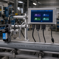 Imprimante industrielle T260E TIJ, machine de codage par lots en ligne pour l'impression sur les emballages alimentaires, les boîtes de médicaments et les bouteilles en PET