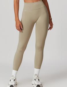 Personnalisable Qualité Supérieure Grande Taille Nylon Spandex Sport Taille Haute Solide Sans Couture <span class=keywords><strong>Fille</strong></span> Yoga Leggings Pantalon pour Femmes - Product Image 3