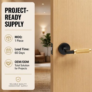 Wholesale Price Custom Knurled Zinc Alloy <strong>Door</strong> Handle Set Modern Interior <strong>Door</strong> Lever <strong>Door</strong> <strong>Knob</strong> Hardware - Product Image 6