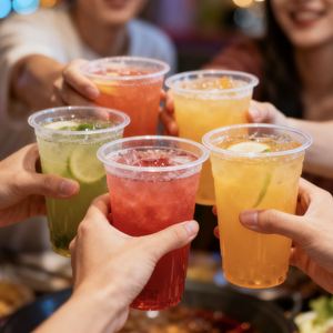 Gobelets en plastique personnalisés écologiques en gros, fabriqués en Chine, gobelets à café jetables pour les fêtes et à emporter - Product Image 4