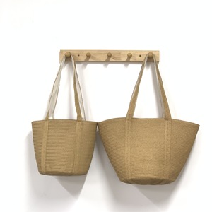 Sac à main en paille tressée pour femme, grande capacité, sac fourre-tout en papier tissé, pochette à cosmétiques, sac à bandoulière décontracté pour l'été et la plage - Product Image 6