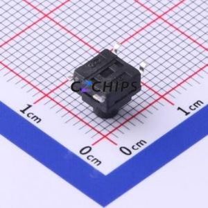 TS-1010GS-BR06526 Tactile Switch SMD-4P,6.2x6.2mm Switch Single Pole Single Throw Round Button 2.6N Vertical Mount - Product Image 2