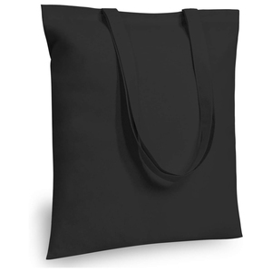 Custom Thin Thick Black Reusable Sublimation Full Color Printed Shoulder Strap Long Handle Medium Size <b>Canvas</b> <b>Tote</b> Bags Custom - Product Image 1