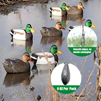 Texas Duck leurre plates-formes plomb poids sans enchevêtrement canard chasse grand or rembourré mousqueton sauvagine leurre plates-formes