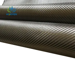 High Modulus 12K Carbon Fiber Fabric 400g Plain Twill Weave Carbone Fibre Cloth