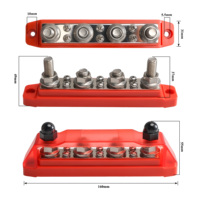 Bloc de distribution d'alimentation électrique, barre omnibus électrique, boîte de barre omnibus électrique, 200 600 a DC 48V, cuivre, laiton, base en PC, acier inoxydable, batterie Lifepo4